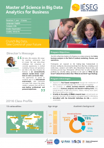 MSc in Big Data Analytics for Business