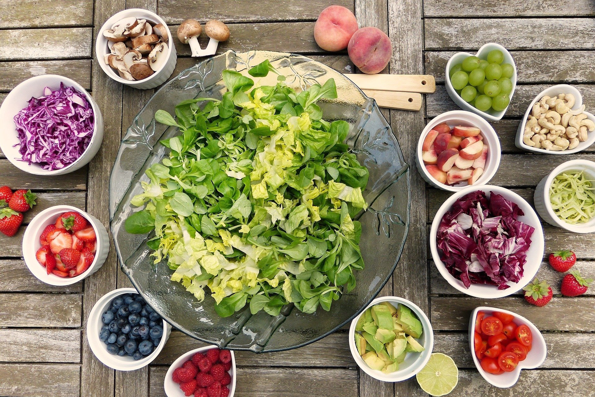Salade de légumes par influenceurs