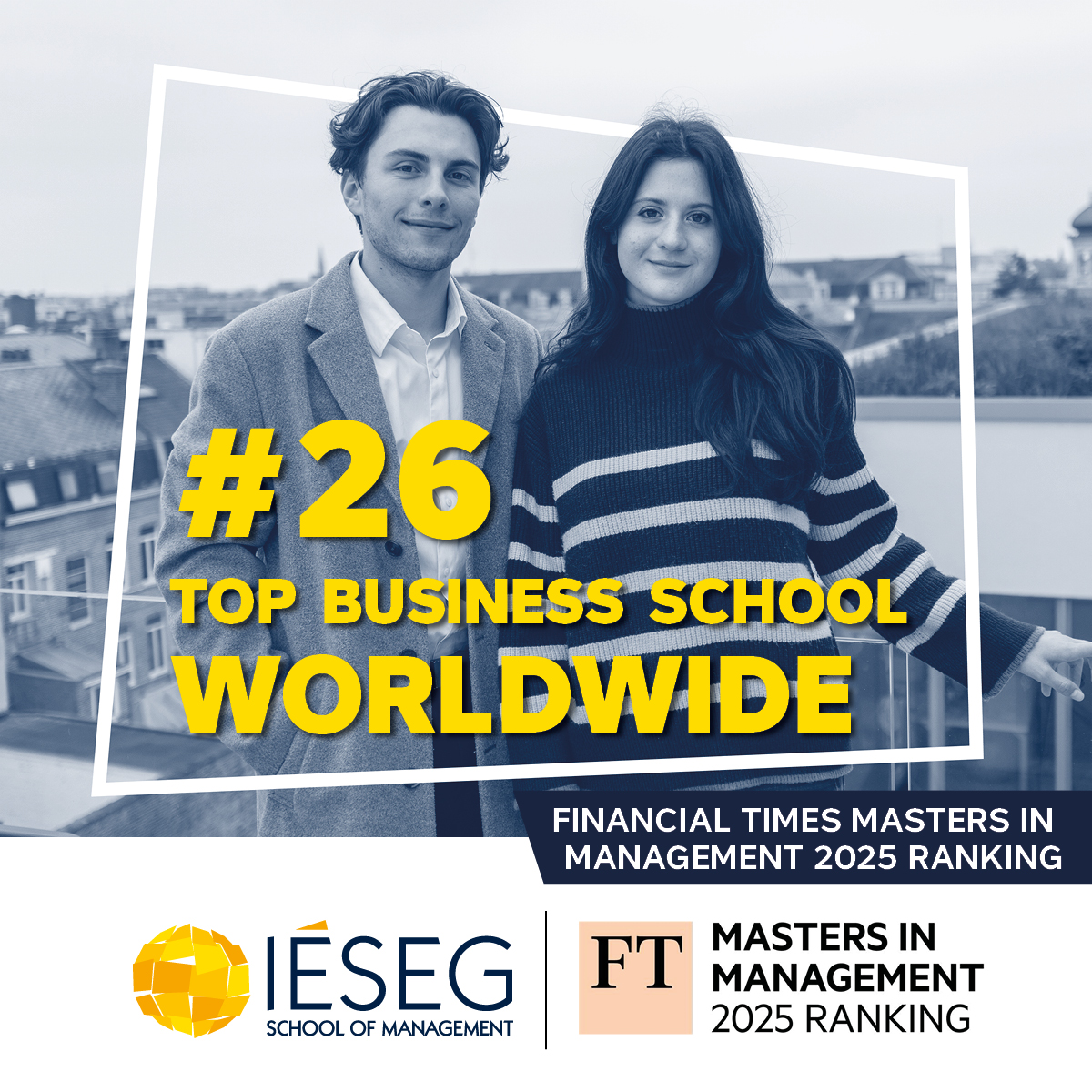Financial Times 2025 Ranking: IÉSEG's MiM in the Top 30 worldwide!